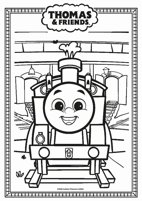 Thomas & Friends Colouring Sheet 2